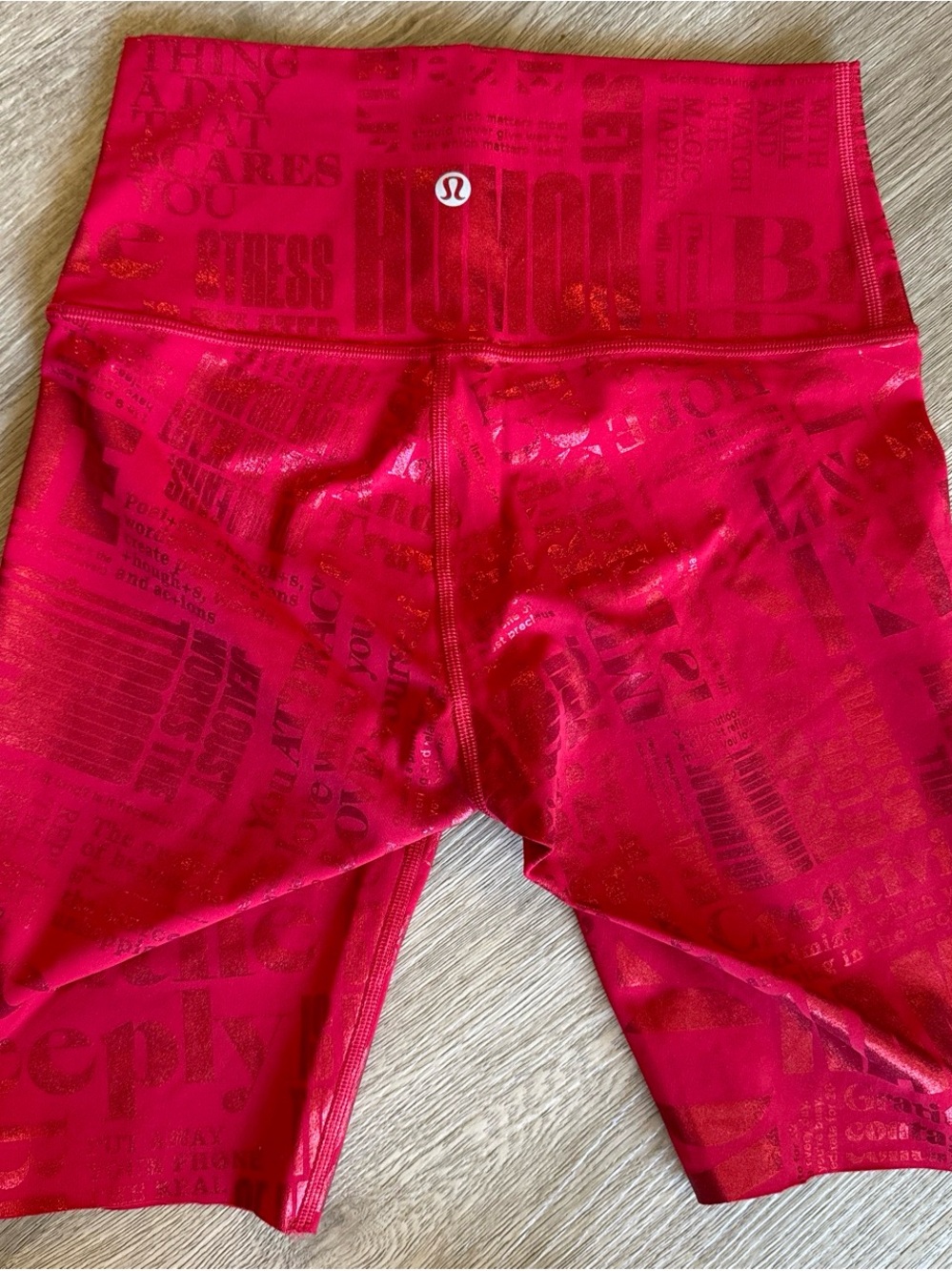 lululemon athletica High-Rise Bike Shorts in Vibrant Red